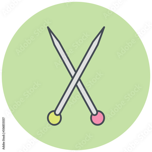Knitting Needles Icon