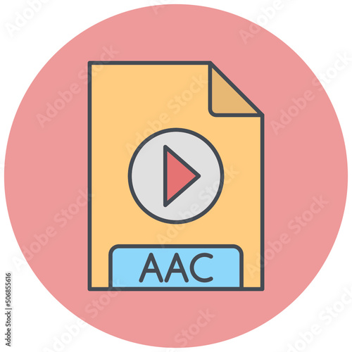Free Download AAC File Format Icon Design - GFXLoad