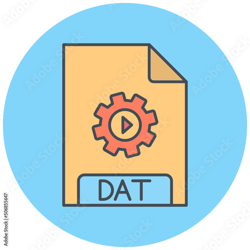 DAT File Format Icon Design