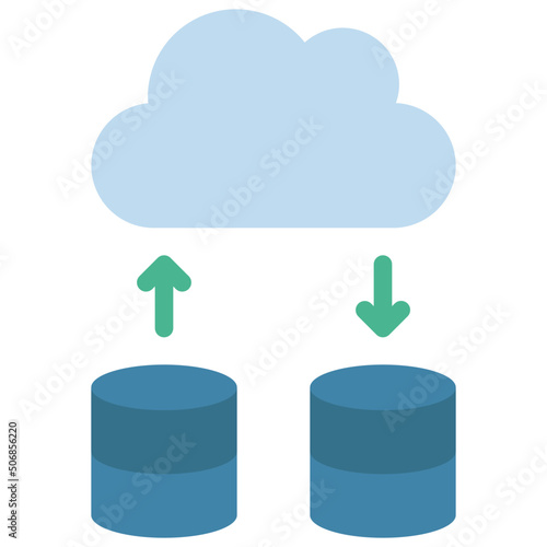 Upload Download Data Icon