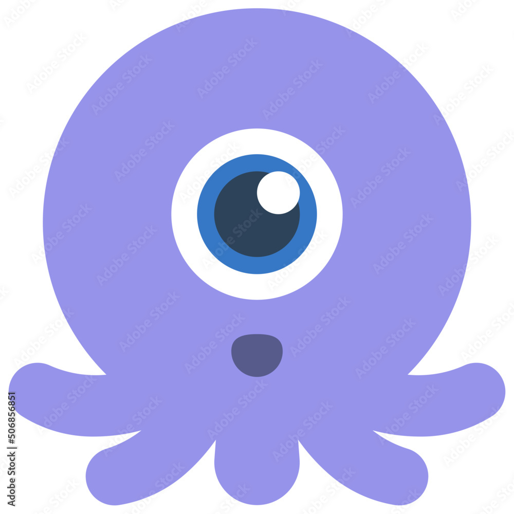 Squid Monster Icon Squid Monster Icon