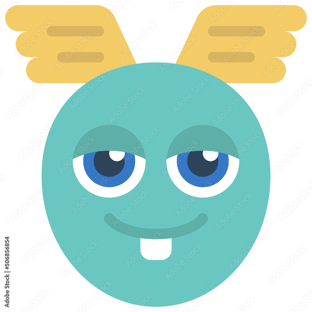 Flying Head Monster Icon Flying Head Monster Icon