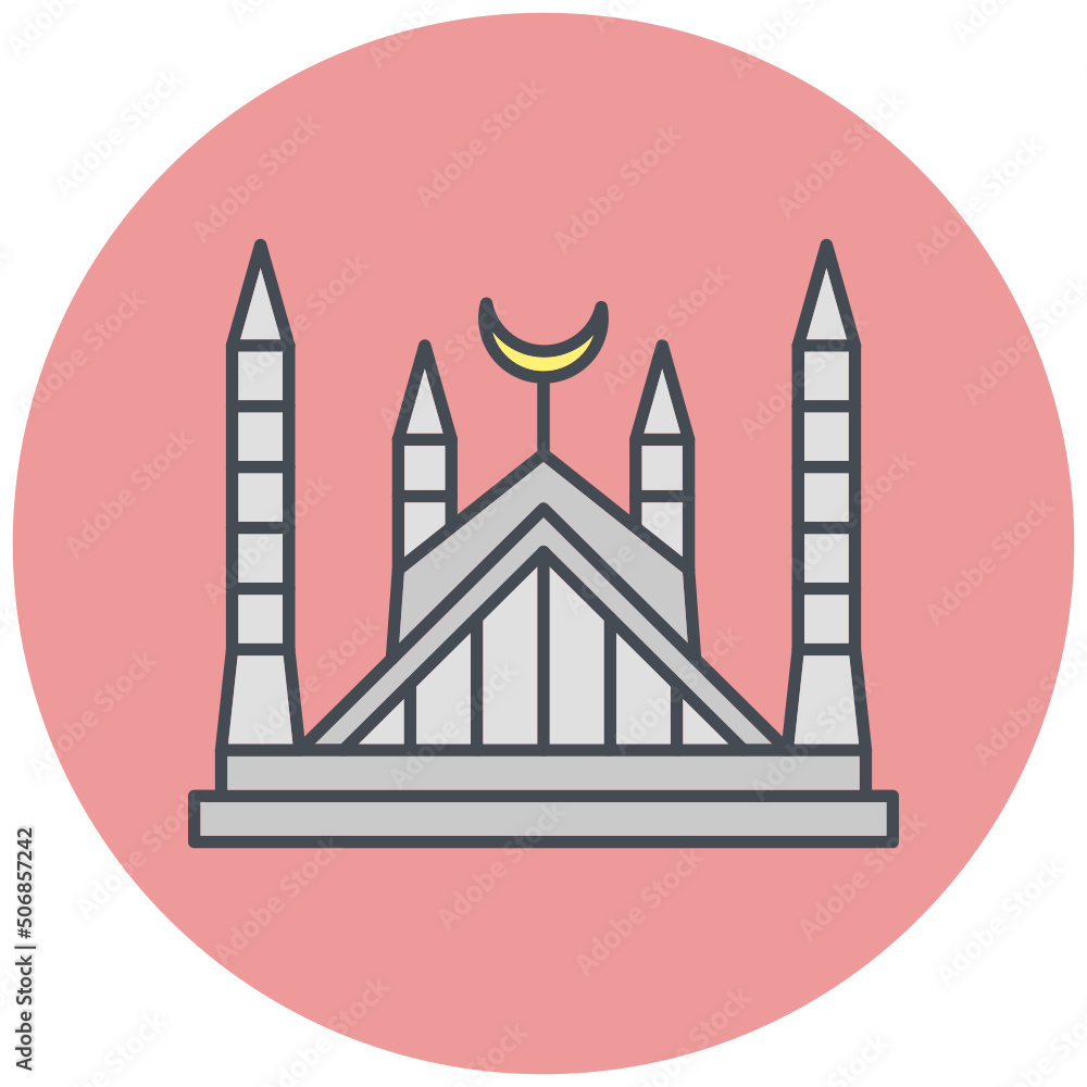 Faisal Mosque Icon Design Faisal Mosque Icon Design