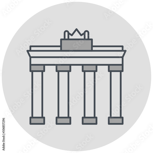 Brandenburg Gate Icon Design