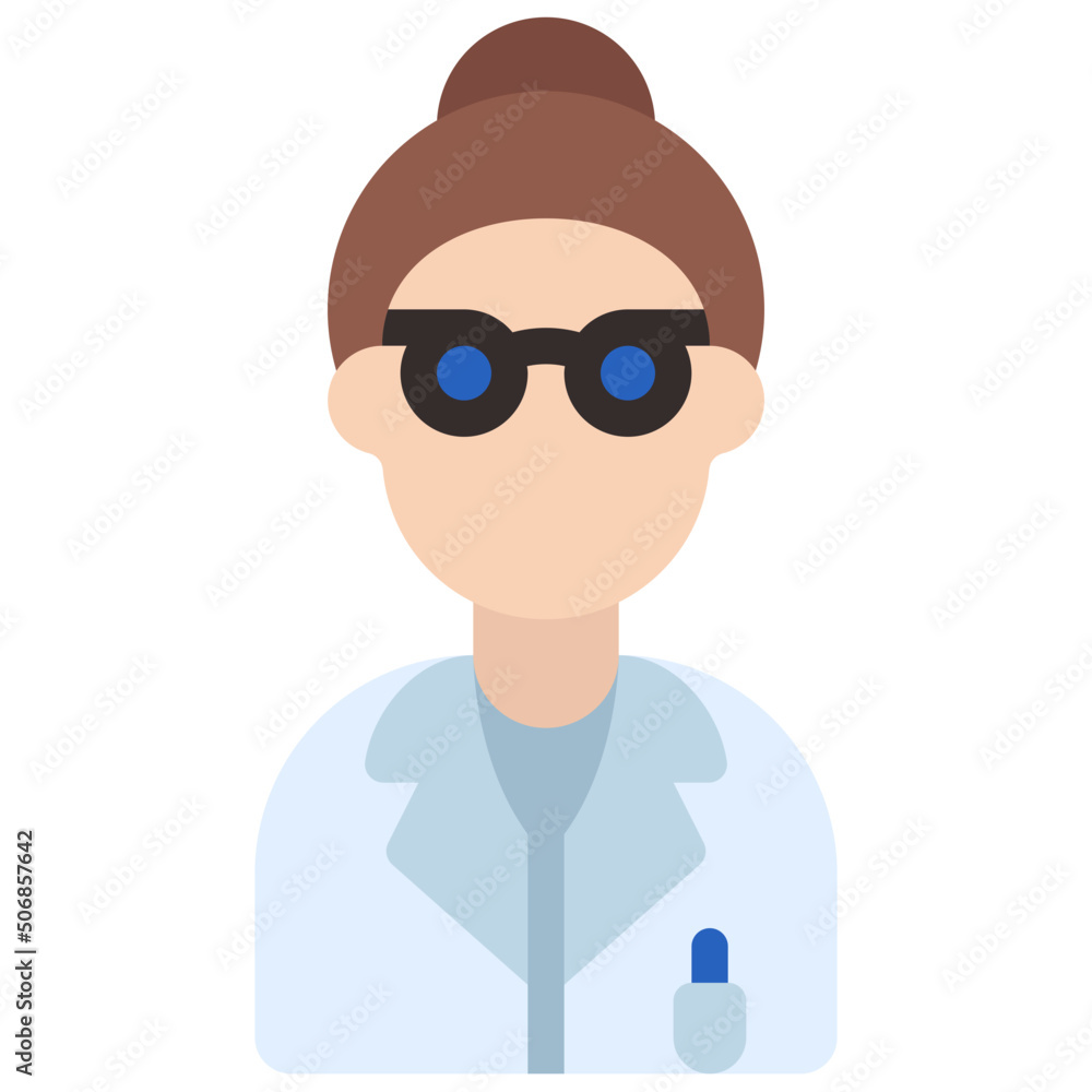 Female Scientist Icon