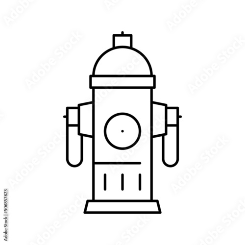 hydrant fire line icon vector illustration