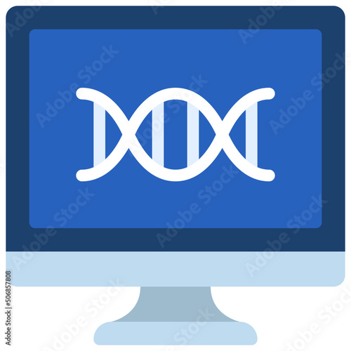 DNA Computer Icon