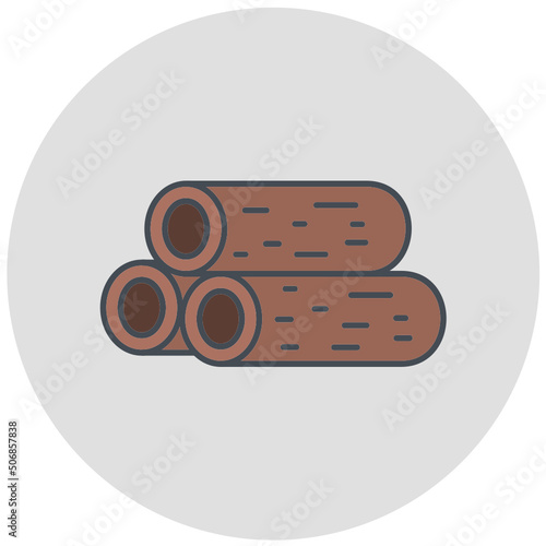 Wood Log Icon Design