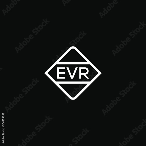 EVR letter design for logo and icon.EVR monogram logo.vector illustration with black background.	
 photo