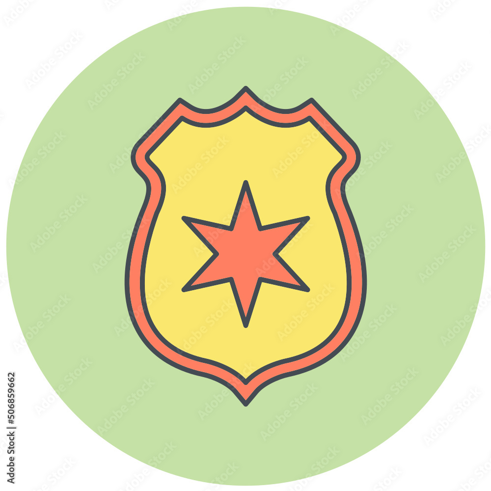 Police Badge Icon Design Police Badge Icon Design