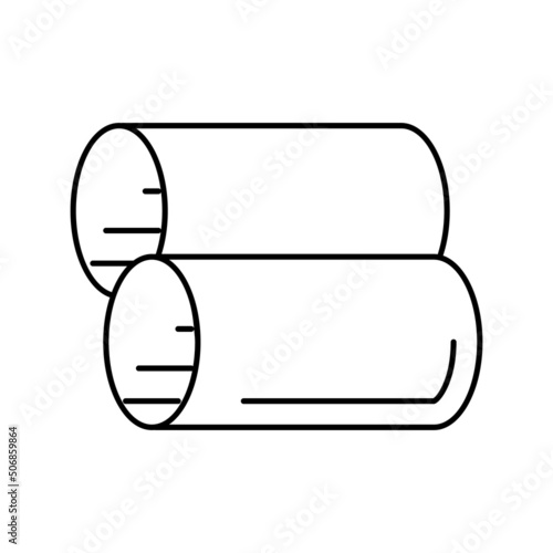 cannelloni pasta line icon vector illustration