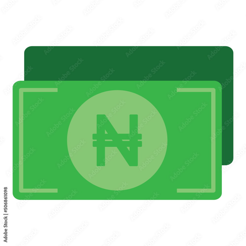 Obraz premium nairas icon and illustration