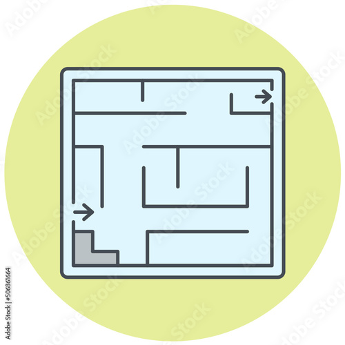 Evacuation Plan Icon Design