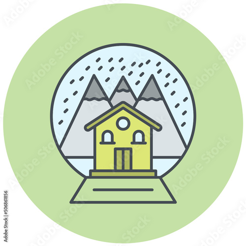Snow Globe Icon Design