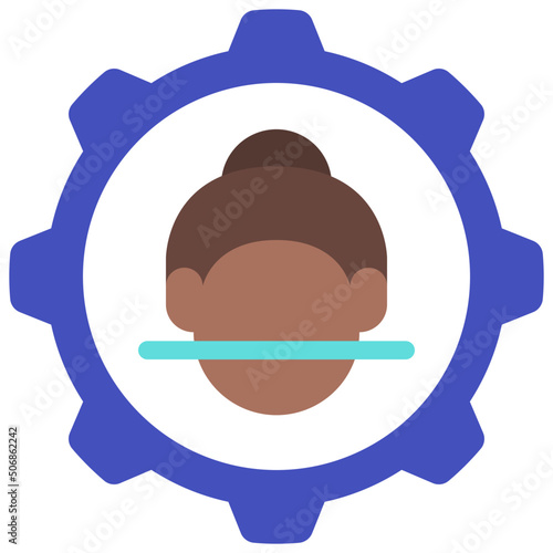 Face Scan Processing Icon