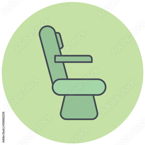 Pilot Seat Icon Design