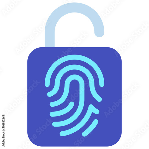 Thumb Print Lock Icon