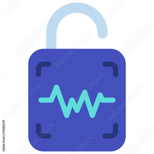 Voice Recognition Lock Icon