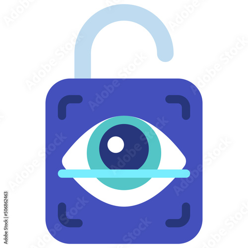 Retina Scan Lock Icon