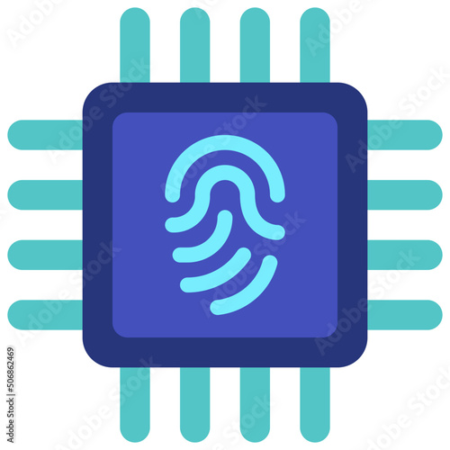 Thumb Print CPU Icon