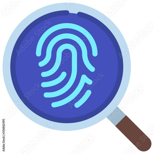 Thumb Print Search Icon