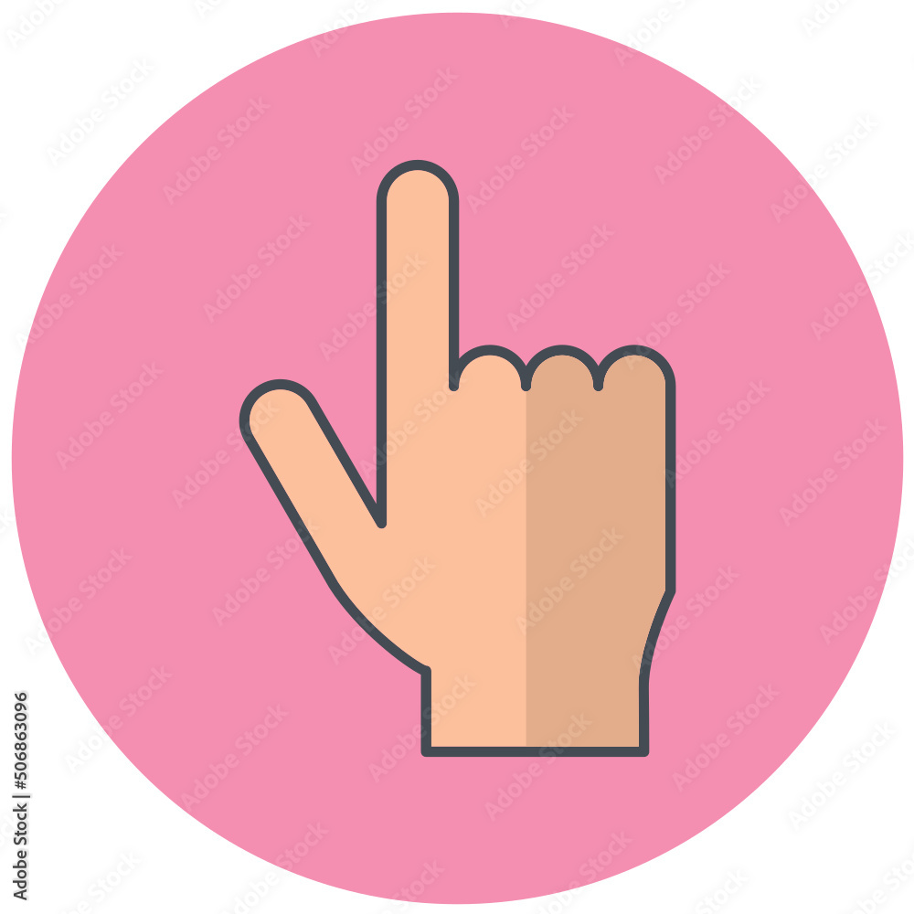 Obraz premium Pointing Hand Icon Design