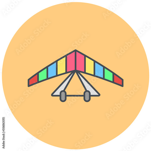 Hang Glider Icon Design