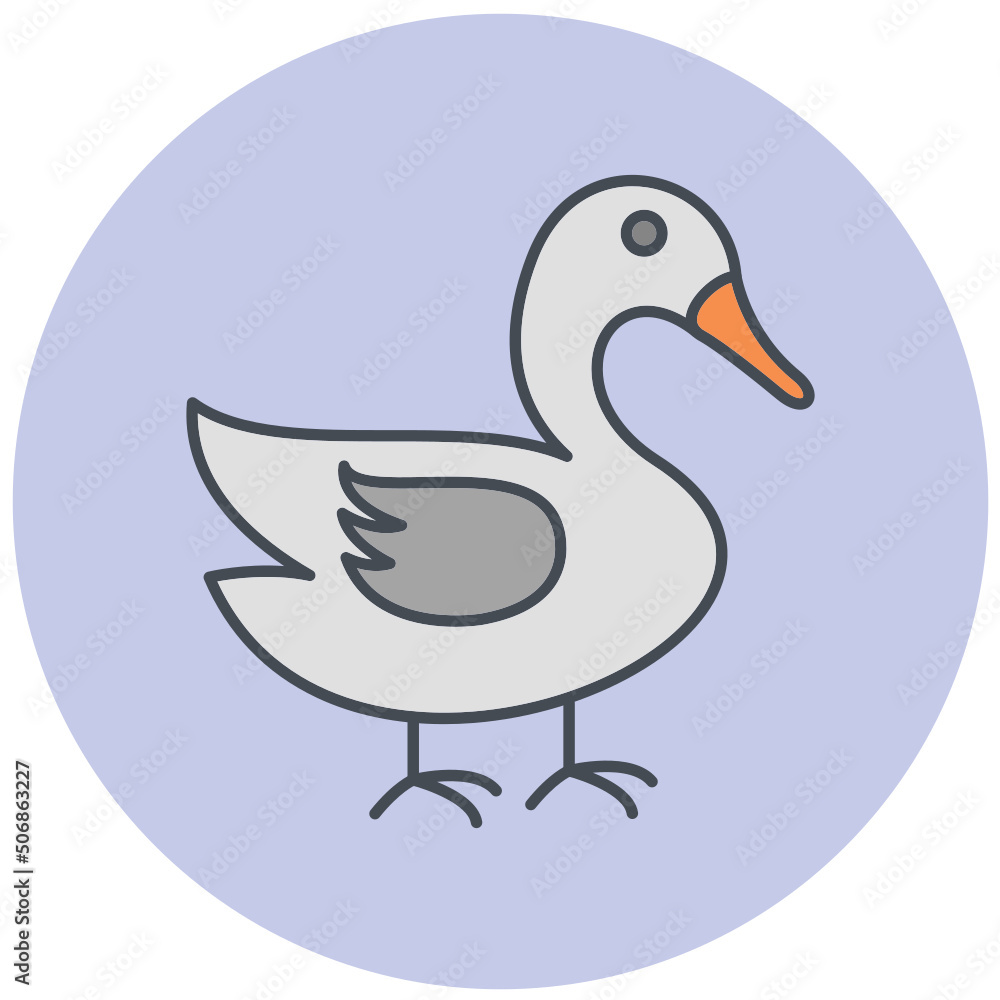 Obraz premium Swan Icon Design