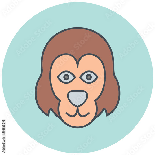 Orangutan Icon Design