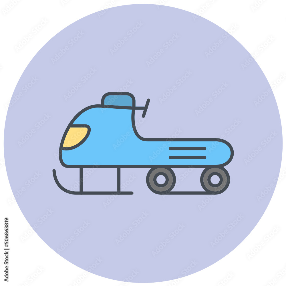 Snowmobile Icon Design Snowmobile Icon Design