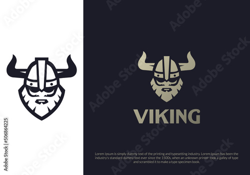 viking logo design. logo template