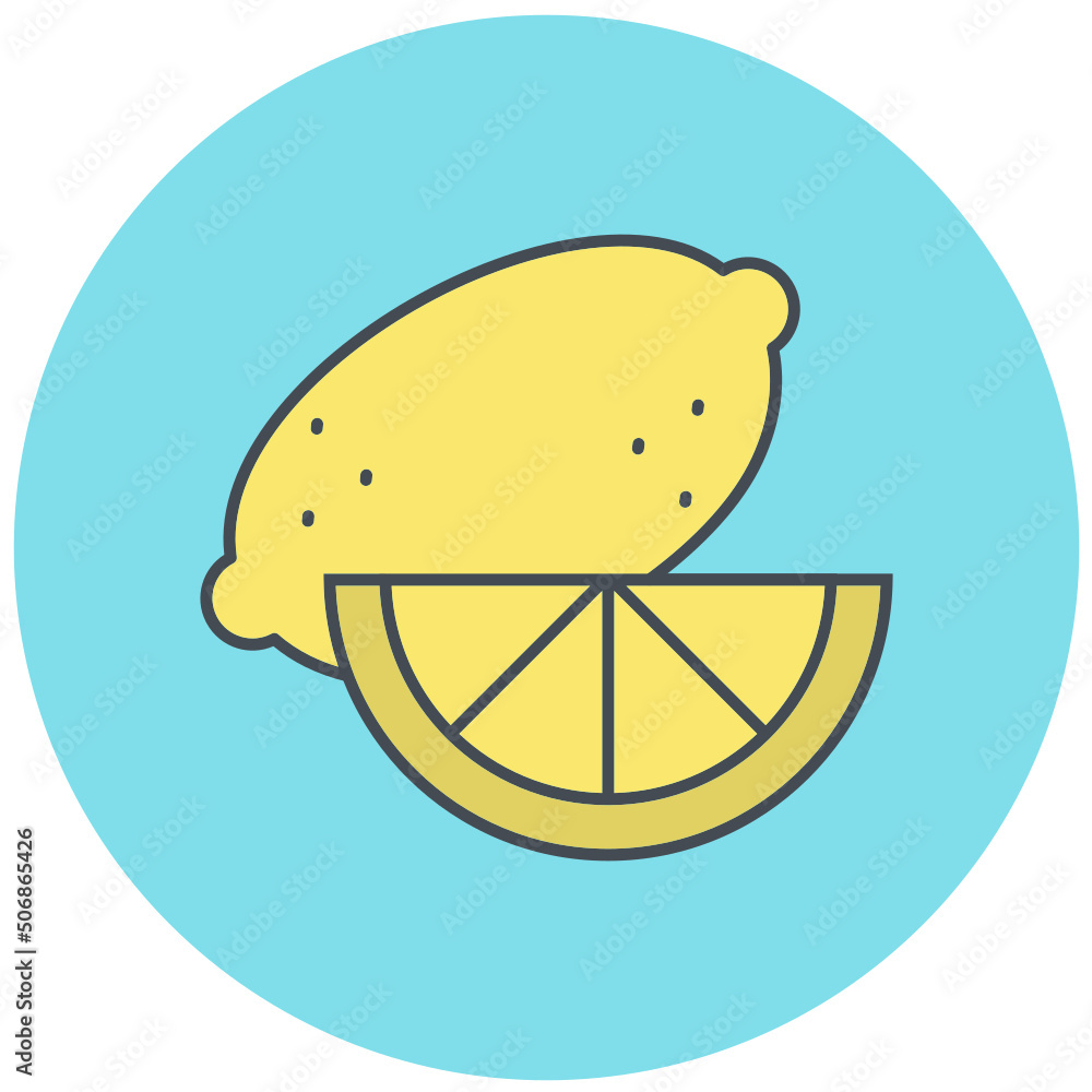 Obraz premium Lemon Icon Design