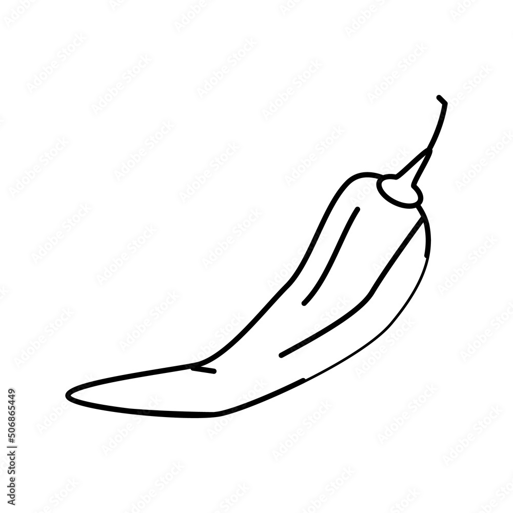 chili pepper line icon vector illustration chili pepper line icon vector illustration