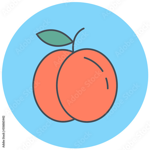Peach Icon Design