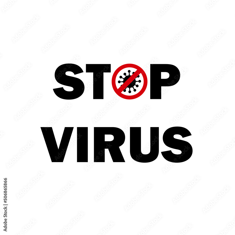 Black and white text stop virus illustration with red sign stop. Monkeypox virus concept. Epidemic. World pandemic. Vector clip art illustration. Black and white text stop virus illustration with red sign stop. Monkeypox virus concept. Epidemic. World pandemic. Vector clip art illustration.