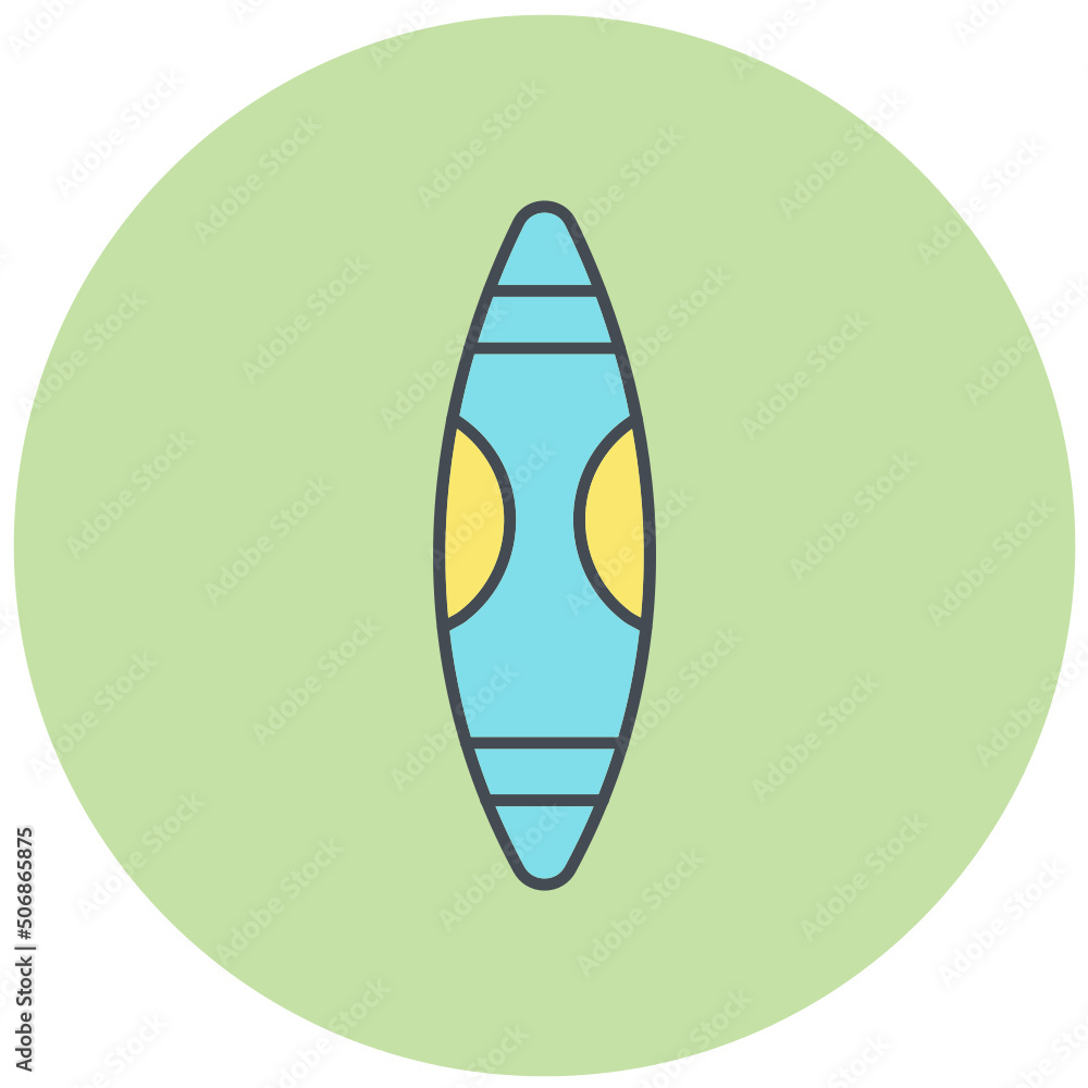 Surfing Board Icon Design Surfing Board Icon Design