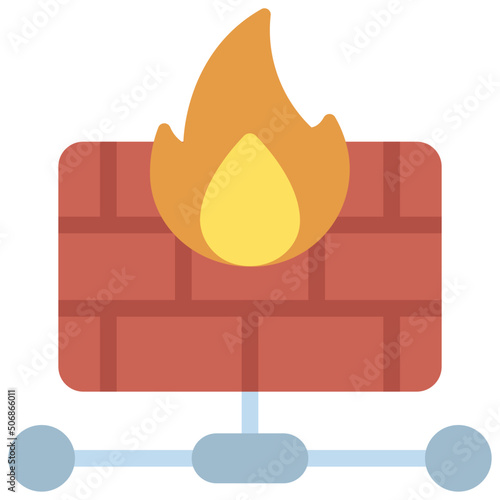 Network Firewall Icon