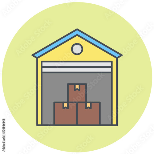 Warehouse Icon Design