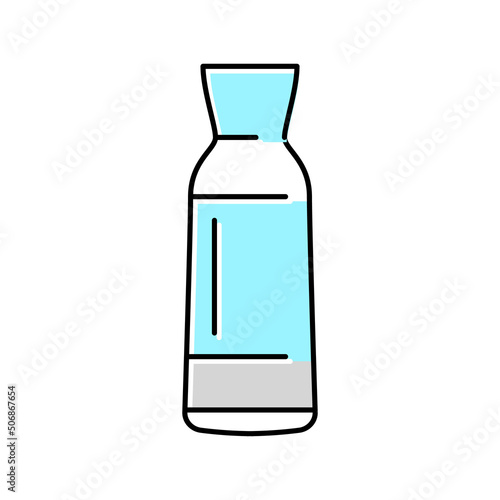 carafe glass color icon vector illustration