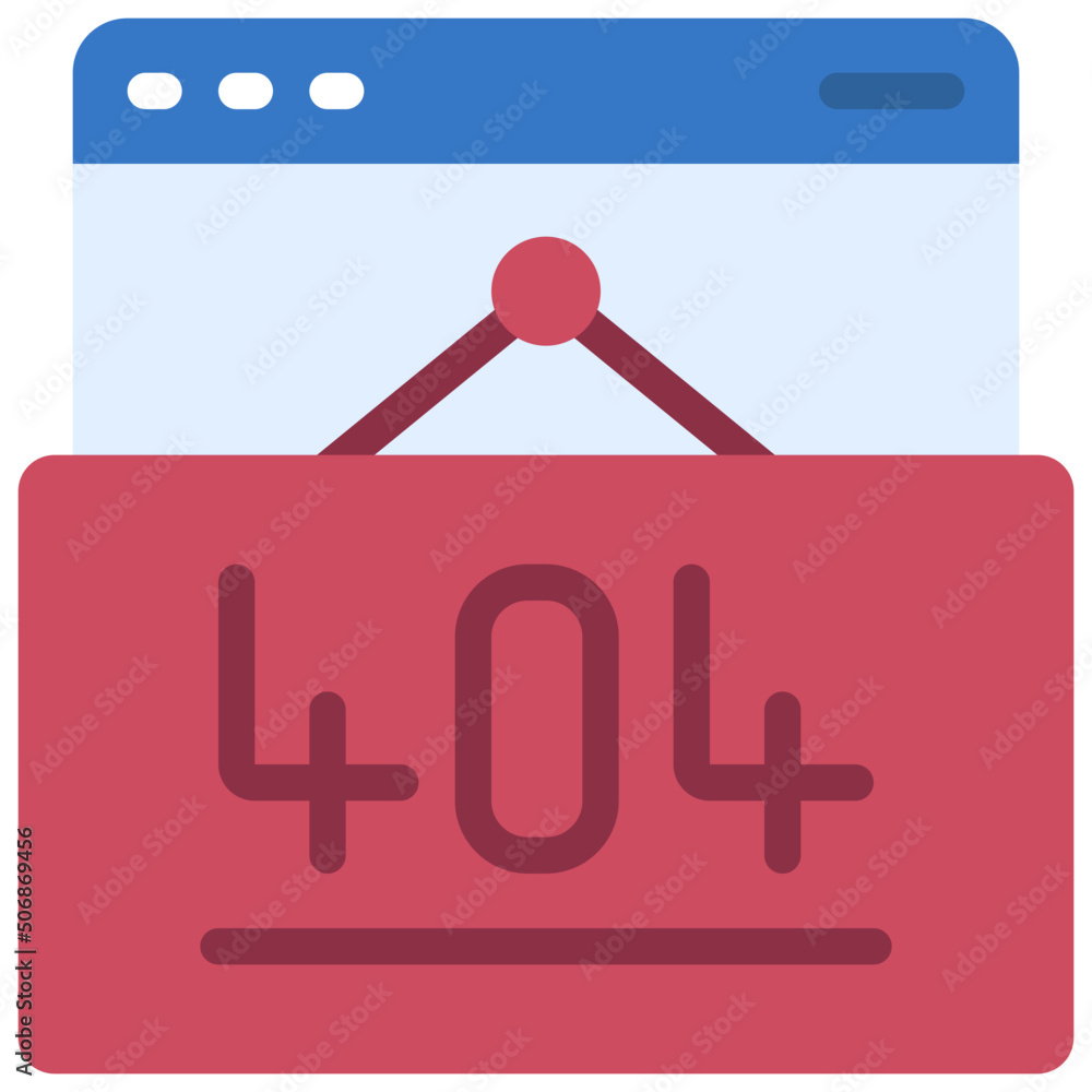404 Website Error Icon 404 Website Error Icon