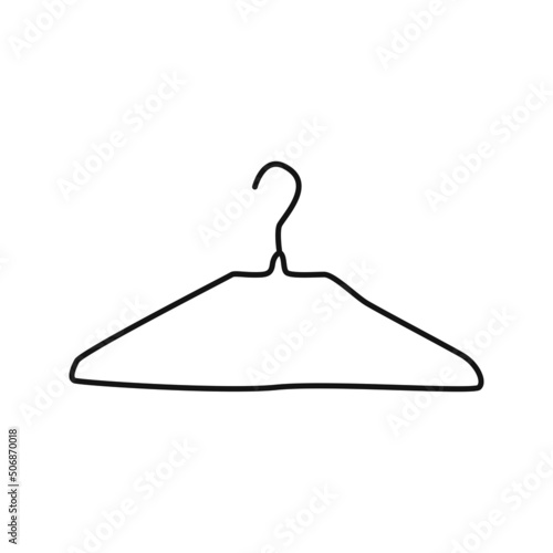 Vector hand drawn silhouette illustration