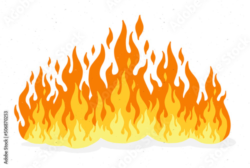 fire flames set