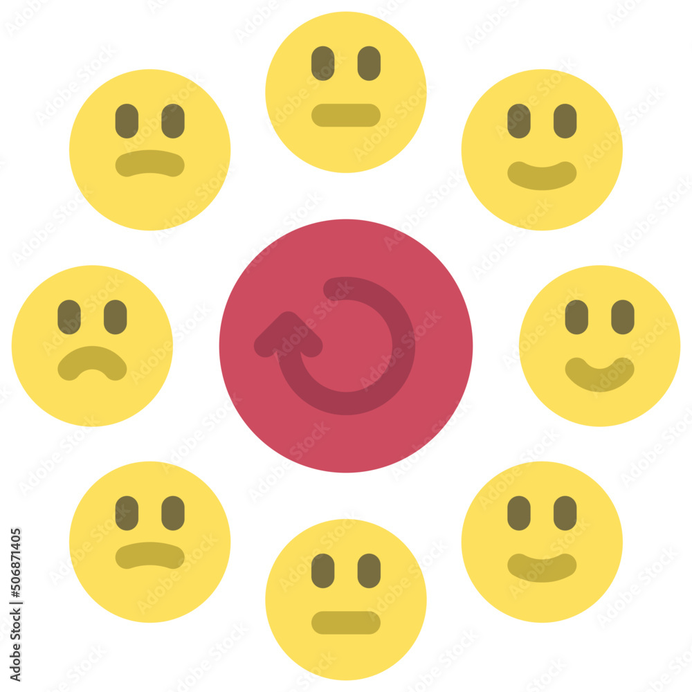 Fototapeta premium Emotional Cycle Icon