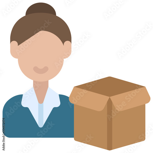 Product Manager Female Icon