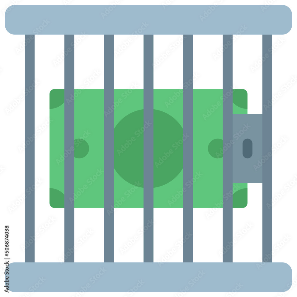 Jailed Money Icon