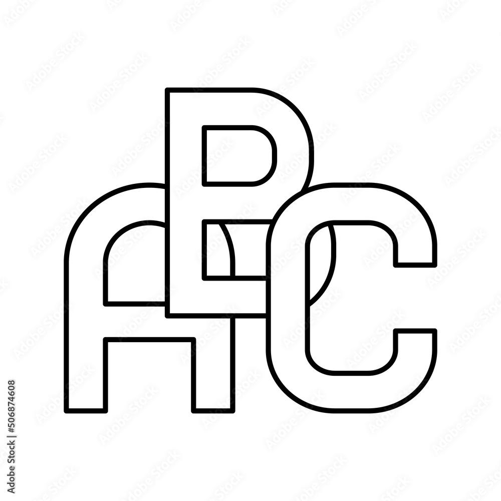 alphabet abc english line icon vector illustration alphabet abc english line icon vector illustration