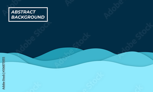 Abstract psychedelic papercut background