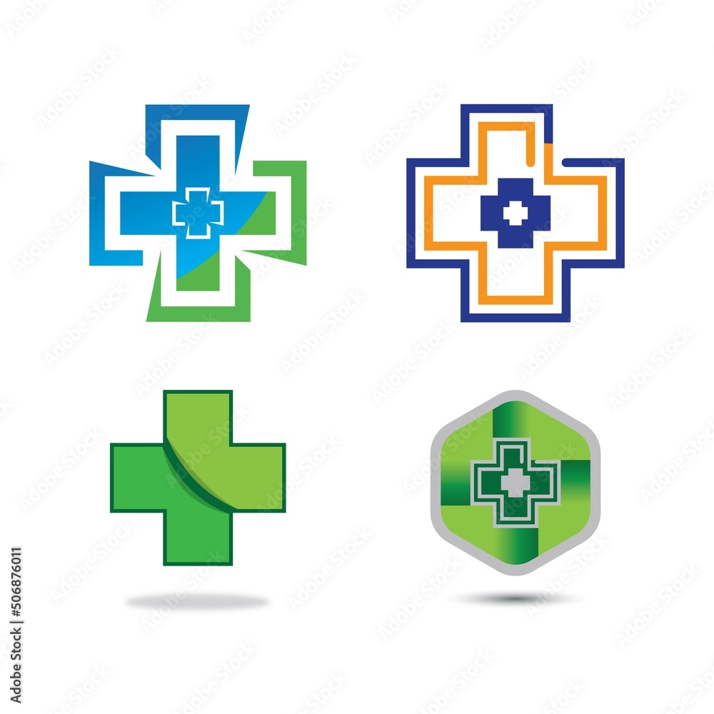 Obraz premium Health Medical Logo template vector