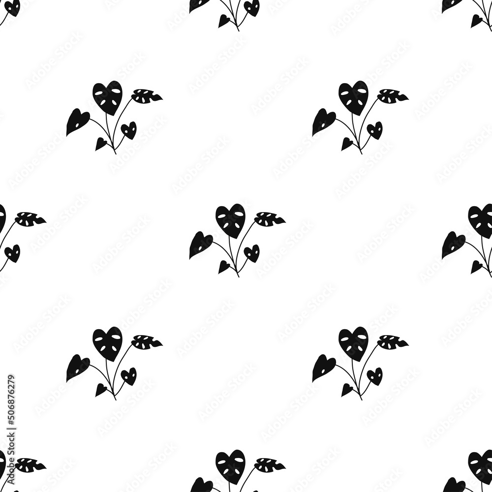 Vector flat hand drawn seamless pattern Vector flat hand drawn seamless pattern