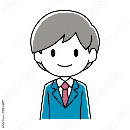 Wallpaper Mural 正面を向く男性のイラスト Torontodigital.ca